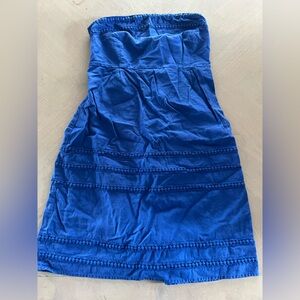Old Navy Electric Blue Strapless Sundress